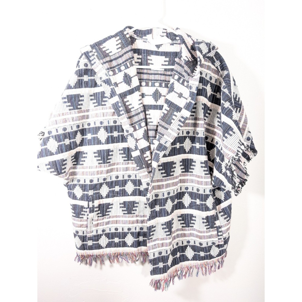 BB Dakota Aztec Print Open Cardigan Jacket Womens Size Large‎